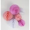 A Little Lovely Company Honeycomb Balls Roze Set Van 6 -Kortingswinkel Voor Babyproducten a little lovely company a little lovely company ho