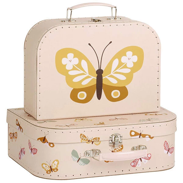 A Little Lovely Company Kofferset Vlinders 4 A Little Lovely Company Kofferset Vlinders - Afbeelding 2