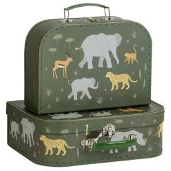 A Little Lovely Company Kofferset Savanne -Kortingswinkel Voor Babyproducten a little lovely company a little lovely company ko 20