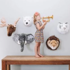 Dierenkop Dinosaurus Adam - Wild And Soft -Kortingswinkel Voor Babyproducten bibib wild and soft dierenkop dinosaurus adam wild 3