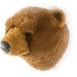 Dierenkop - Trofee - Bruine Beer Oliver - Bibib - Wild And Soft -Kortingswinkel Voor Babyproducten bibib wild and soft dierenkop trofee bruine beer o 3