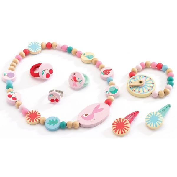 Prachtige Juwelenset - Zomertuin - Djeco 4 Prachtige Juwelenset - Zomertuin - Djeco - Afbeelding 2