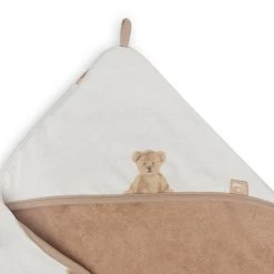 Jollein Badcape 75x75cm Teddy Bear GOTS -Kortingswinkel Voor Babyproducten jollein jollein badcape 75x75cm teddy bear gots 4