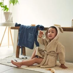 Jollein Badjas 1-2 Jaar Jeans Blue -Kortingswinkel Voor Babyproducten jollein jollein badjas 1 2 jaar jeans blue 2