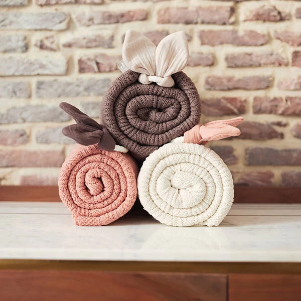 Jollein Deken 100x150cm Spring Knit Ivory 5 Jollein Deken 100x150cm Spring Knit Ivory - Afbeelding 3