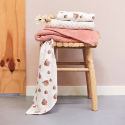 Jollein Deken 100x150cm Spring Knit Rosewood/coral Fleece -Kortingswinkel Voor Babyproducten jollein jollein deken 100x150cm spring knit rosewo 2