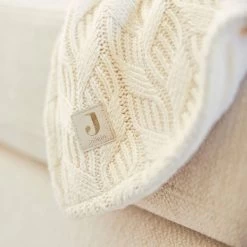 Jollein Deken 75x100cm Spring Knit Ivory/coral Fleece -Kortingswinkel Voor Babyproducten jollein jollein deken 75x100cm spring knit ivory c 2