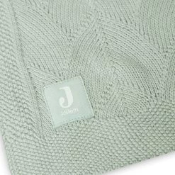 Jollein Deken Wieg 75x100 Shell Knit Sea Foam -Kortingswinkel Voor Babyproducten jollein jollein deken wieg 75x100 shell knit sea f 3
