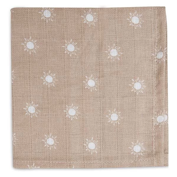 Jollein Hydrofiel Monddoekje Pointelle & Sun Biscuit GOTS 2pack 4 Jollein Hydrofiel Monddoekje Pointelle & Sun Biscuit GOTS 2pack - Afbeelding 2