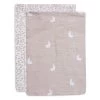 Jollein Hydrofiel Washandje Dotted&Rabbit Nougat GOTS 2pack -Kortingswinkel Voor Babyproducten jollein jollein hydrofiel washandje dotted rabbit