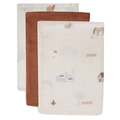 Jollein Hydrofiel Washandje Farm 3pack