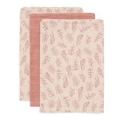 Jollein Hydrofiel Washandje Meadow Rosewood 3pack