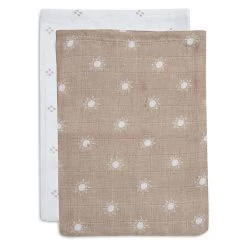 Jollein Hydrofiel Washandje Pointelle & Sun Biscuit GOTS 2pack