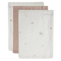 Jollein Hydrofiel Washandje Stargaze Biscuit 3pack
