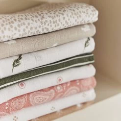 Jollein Hydrofiele Doek 70cm Paisley&Halo Rosewood GOTS 2pack -Kortingswinkel Voor Babyproducten jollein jollein hydrofiele doek 70cm paisley halo 3