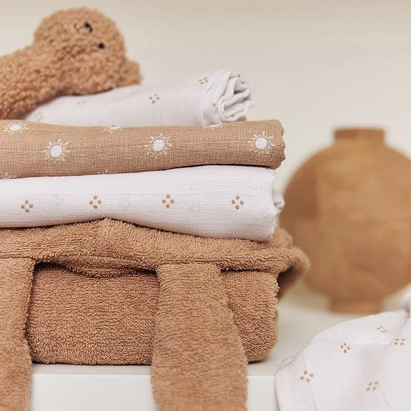 Jollein Hydrofiele Doek 70cm Stripe&Olive Leaf Green GOTS 2pack 8 Jollein Hydrofiele Doek 70cm Stripe&Olive Leaf Green GOTS 2pack - Afbeelding 6