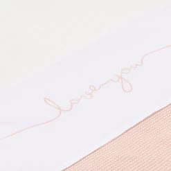 Jollein Laken 120x150cm Love You Pale Pink -Kortingswinkel Voor Babyproducten jollein jollein laken 120x150cm love you pale pink 2