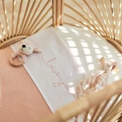 Jollein Laken 75x100cm Love You Pale Pink