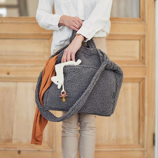 Jollein Luiertas Teddy - Storm Grey 4 Jollein Luiertas Teddy - Storm Grey - Afbeelding 2