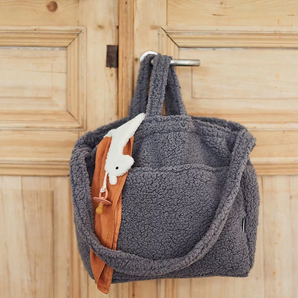 Jollein Luiertas Teddy - Storm Grey 5 Jollein Luiertas Teddy - Storm Grey - Afbeelding 3