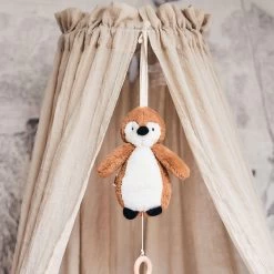 Jollein Muziekmobiel Pinguin Caramel -Kortingswinkel Voor Babyproducten jollein jollein muziekmobiel pinguin caramel 3