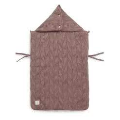 Jollein Voetenzak Spring Knit Chestnut -Kortingswinkel Voor Babyproducten jollein jollein voetenzak spring knit chestnut 2