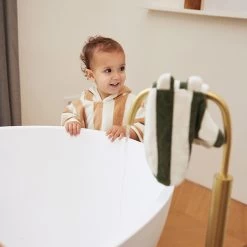 Jollein Washandje Stripe Terry Leaf Green GOTS -Kortingswinkel Voor Babyproducten jollein jollein washandje stripe terry leaf green 3