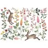 Lilipinso Muurstickers Queyran Rabbits And Flowers -Kortingswinkel Voor Babyproducten lilipinso lilipinso muurstickers queyran rabbits a