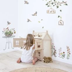 Lilipinso Muurstickers Queyran Rabbits And Flowers -Kortingswinkel Voor Babyproducten lilipinso lilipinso muurstickers queyran rabbits a 2