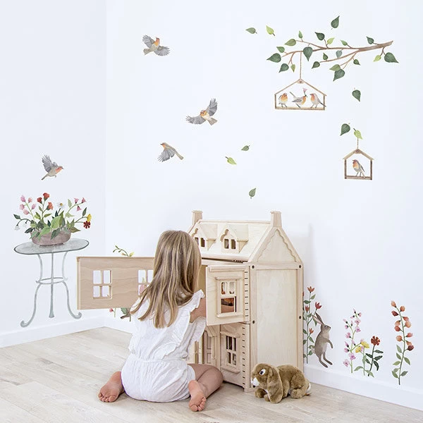 Lilipinso Muurstickers Queyran Robins Redbreast XL 5 Lilipinso Muurstickers Queyran Robins Redbreast XL - Afbeelding 3