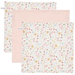 Little Dutch Monddoekjes Flowers & Butterflies/Pure Soft Pink