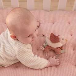 Ringrammelaar Vogel Flowers & Butterflies - Little Dutch -Kortingswinkel Voor Babyproducten little dutch ringrammelaar vogel flowers butterfli 3