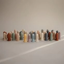 Mushie Baby Tandenborstel 2st - Powder Blue + Pale Daffodil -Kortingswinkel Voor Babyproducten mushie mushie baby tandenborstel 2st powder blue p 3