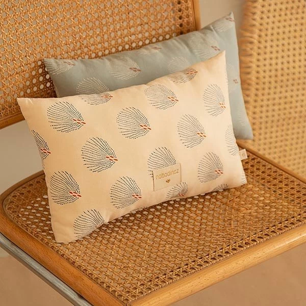 Kussen Laurel Blue Gatsby - Cream - Nobodinoz 5 Kussen Laurel Blue Gatsby - Cream - Nobodinoz - Afbeelding 3