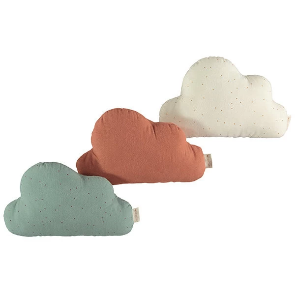 Nobodinoz Cloud Kussen Toffee Sweet Dots - Green 4 Nobodinoz Cloud Kussen Toffee Sweet Dots - Green - Afbeelding 2