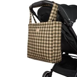 Nobodinoz Schoudertas Green Checks -Kortingswinkel Voor Babyproducten nobodinoz tipi en accessoires nobodinoz schouderta 16