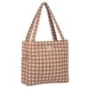 Nobodinoz Schoudertas Terracotta Checks -Kortingswinkel Voor Babyproducten nobodinoz tipi en accessoires nobodinoz schouderta 6