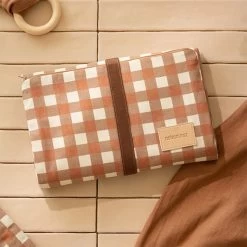 Nobodinoz Verschoningsmatje Terracotta Checks -Kortingswinkel Voor Babyproducten nobodinoz tipi en accessoires nobodinoz verschonin 8