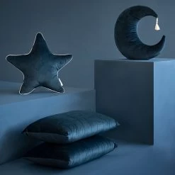 Ster Kussen Aristote Night Blue Nobodinoz -Kortingswinkel Voor Babyproducten nobodinoz tipi en accessoires ster kussen aristote 14
