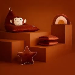 Zitzak Essaouira Velvet Wild Brown Nobodinoz -Kortingswinkel Voor Babyproducten nobodinoz tipi en accessoires zitzak essaouira vel 12