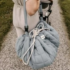 Speelmat - Zak Organic Dusty Blue Soft - Play & Go -Kortingswinkel Voor Babyproducten play and go speelmat zak organic dusty blue soft p 2