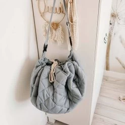 Speelmat - Zak Organic Dusty Blue Soft - Play & Go -Kortingswinkel Voor Babyproducten play and go speelmat zak organic dusty blue soft p 4