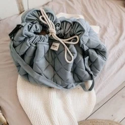Speelmat - Zak Organic Dusty Blue Soft - Play & Go -Kortingswinkel Voor Babyproducten play and go speelmat zak organic dusty blue soft p 8