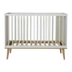 Quax Flow Babybed 120x60cm - White & Oak