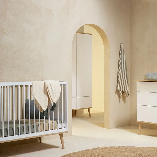 Quax Flow Babybed 120x60cm - White & Oak 6 Quax Flow Babybed 120x60cm - White & Oak - Afbeelding 4
