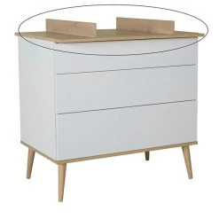 Quax Flow Extensie Commode - White & Oak