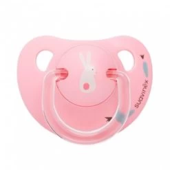 Suavinex Fopspeen Anatomisch Latex 0-6M Bunny Pink