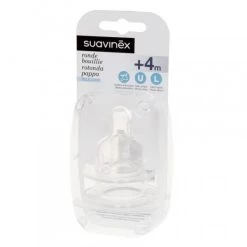 Suavinex Ronde Silicone Speen +4 Maand Large Duopack