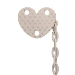 Suavinex Speenketting Heart White Silver Stars