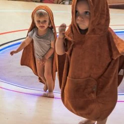 Badcape Hazel Brown 74x74cm - Timboo -Kortingswinkel Voor Babyproducten timboo badcape hazel brown 74x74cm timboo 2